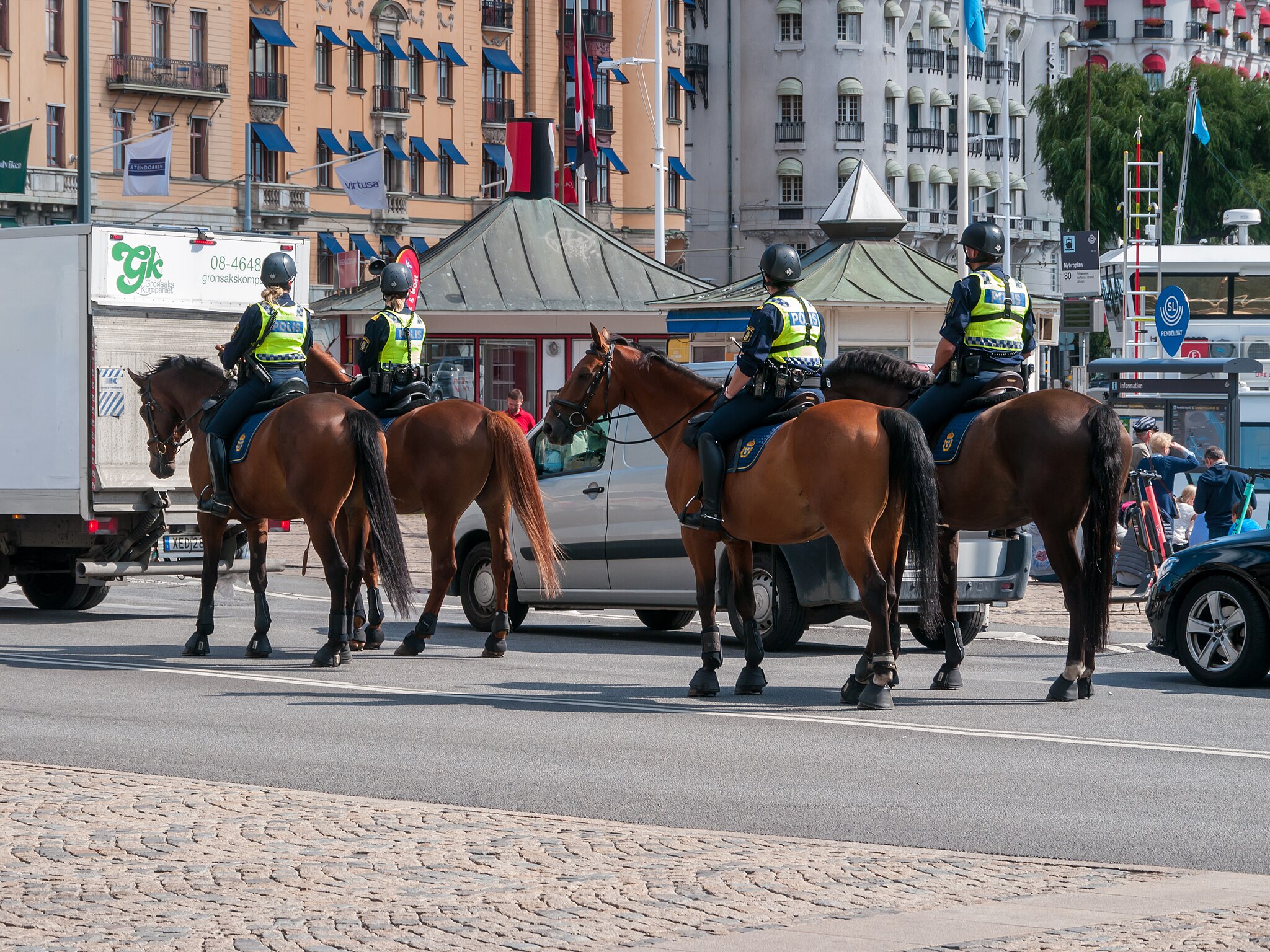 Mounted police, Stockholm