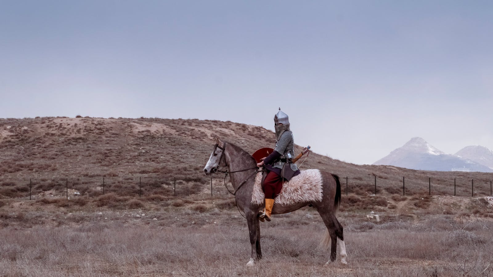 A warrior on horseback