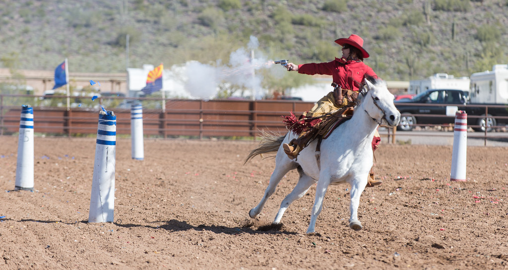 Firing with horse