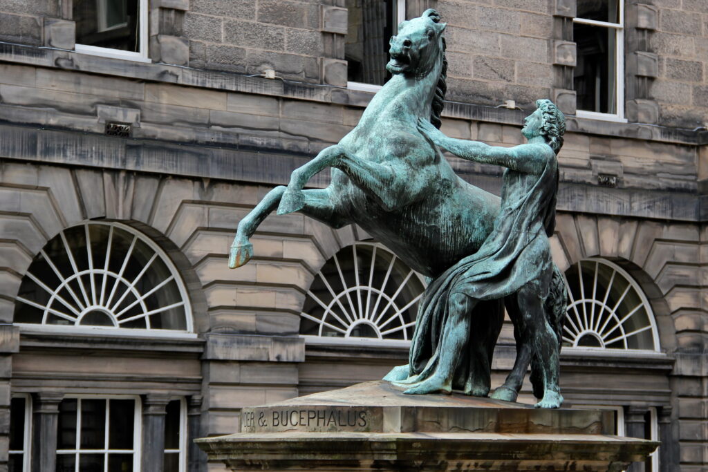 Alexander the Great and Bucephalus Statue
