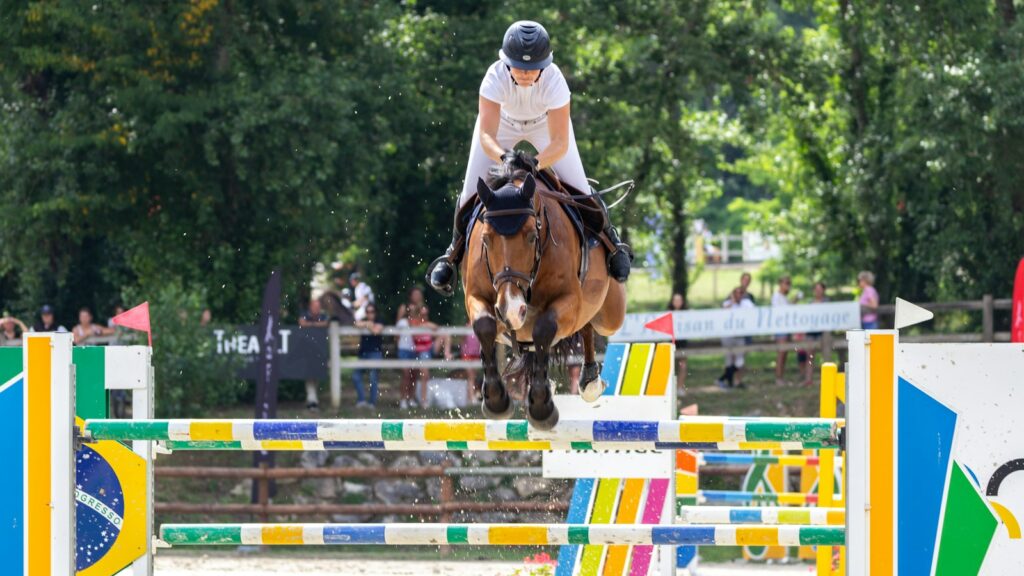 man riding brown horse during daytime