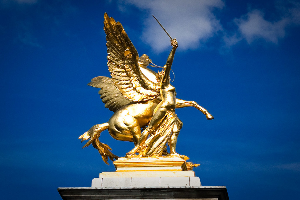 Pegasus Statue on Pont Alexandre, Paris