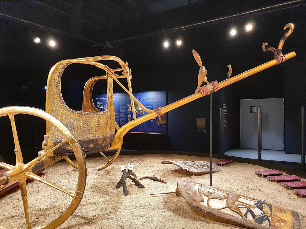 State chariot (replica, original in gessoed and gilded wood with inlaid glass and gems)