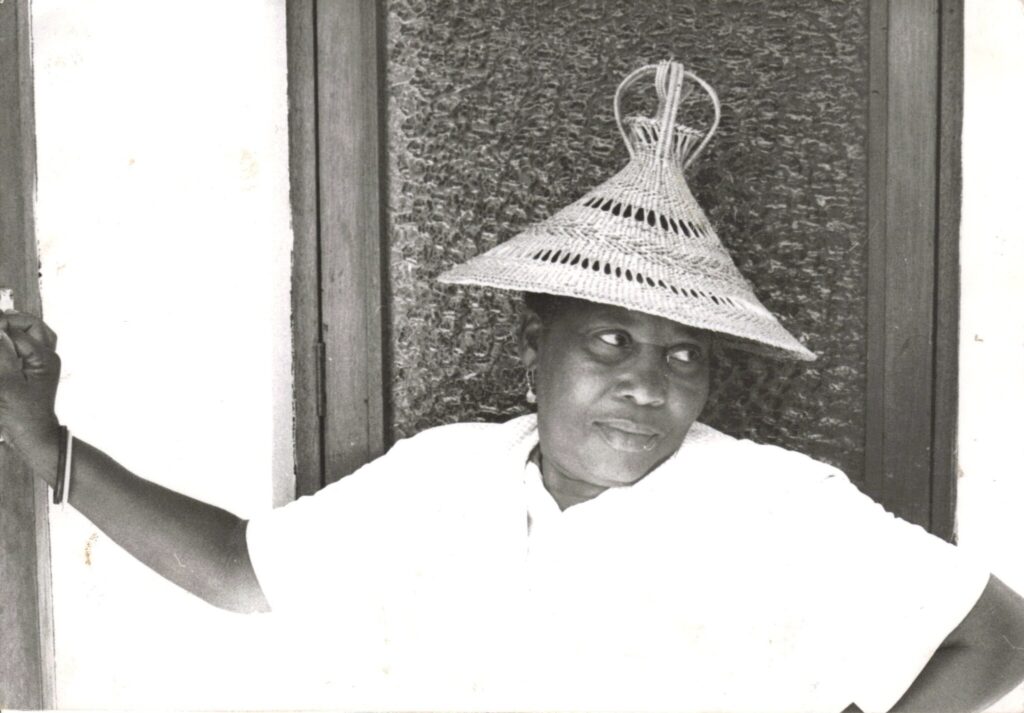 Mpho Nthunya in her Basotho Hat