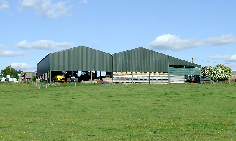 Modern barns at Far Coton, Leicestershire