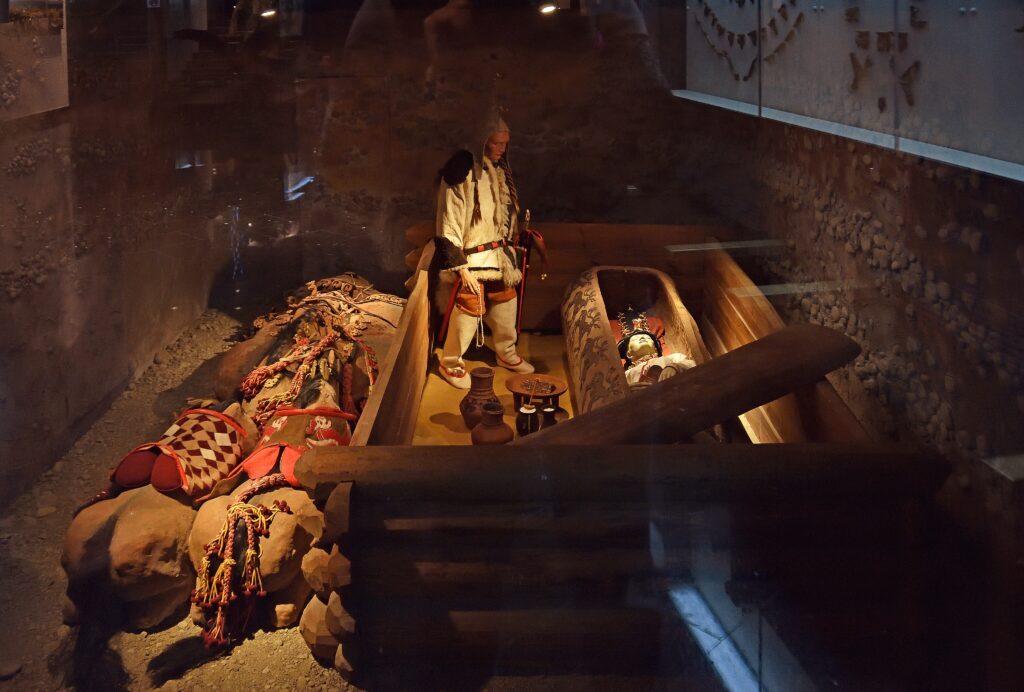 Reconstruction of the Burial Complex of plateau Ukok, National Museum of the Altai Republic, Gorno-Altaysk, Russia
