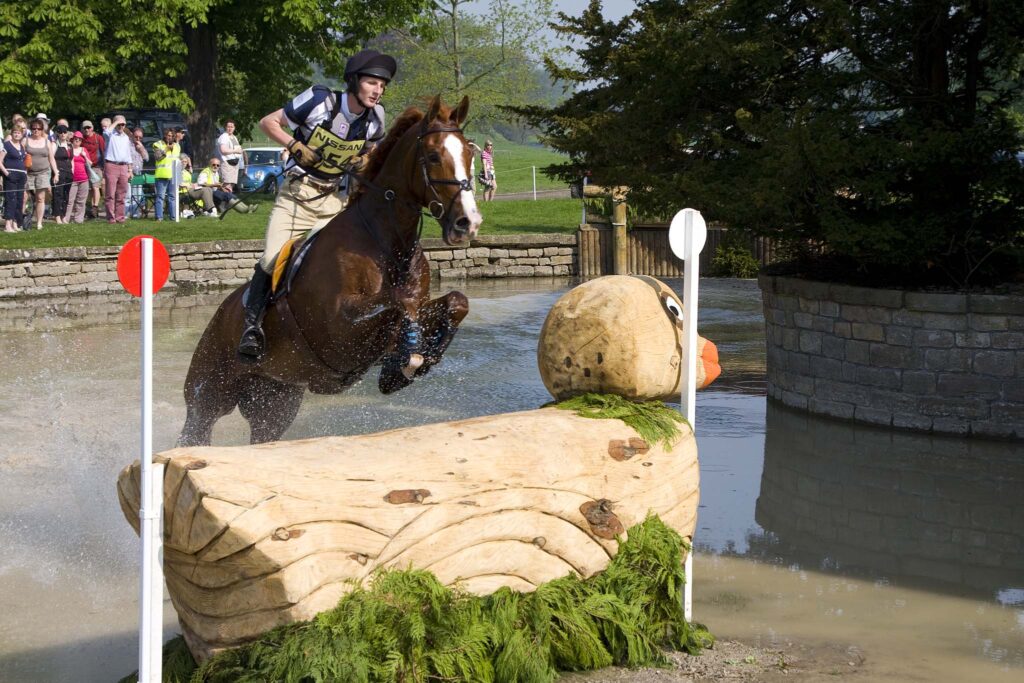 A jump out of water is a popular course design