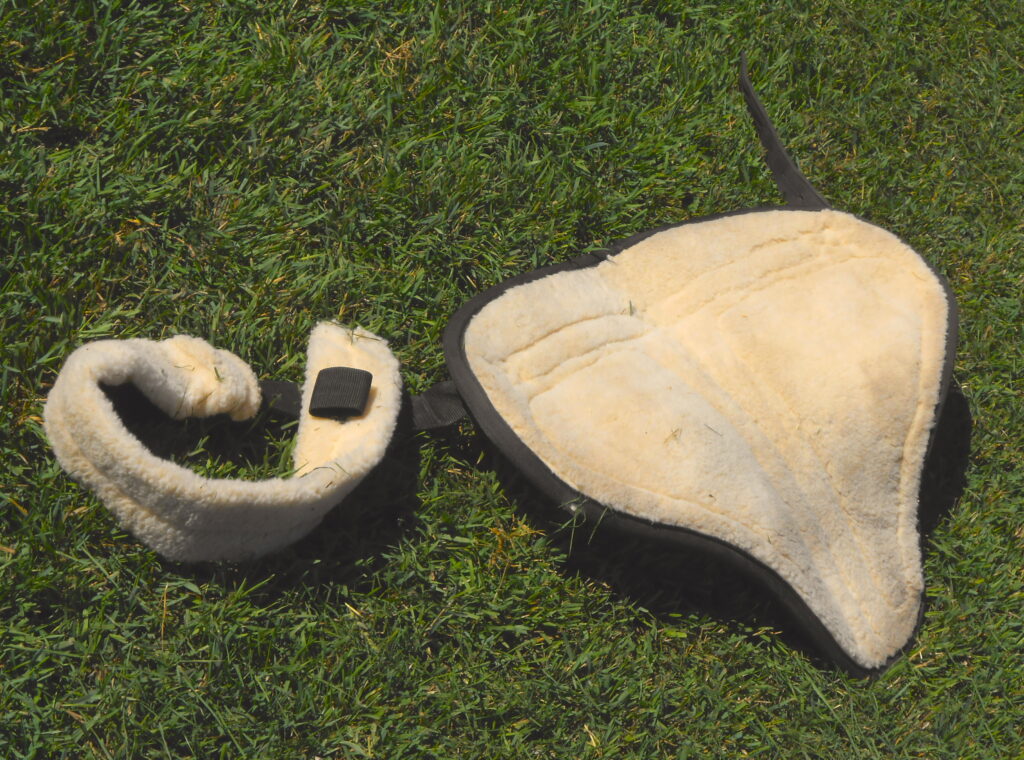 Bareback pad underside