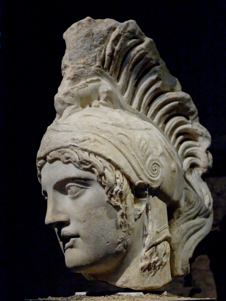 Ares. Copy of the Severian period after a Greek bronze original by Alkamenes dated 420 BC. From the sacred area in Largo Argentina, 1925.