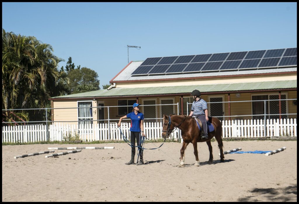 Benjamin Horse Riding lesson Bribie Road