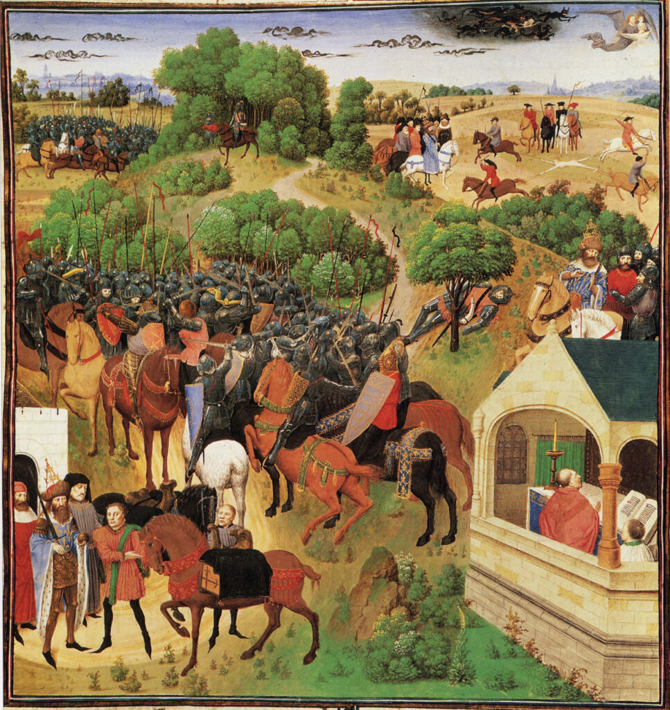 Eight stages of The Song of Roland in one picture
