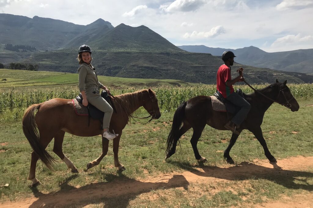 Tourist in Lesotho