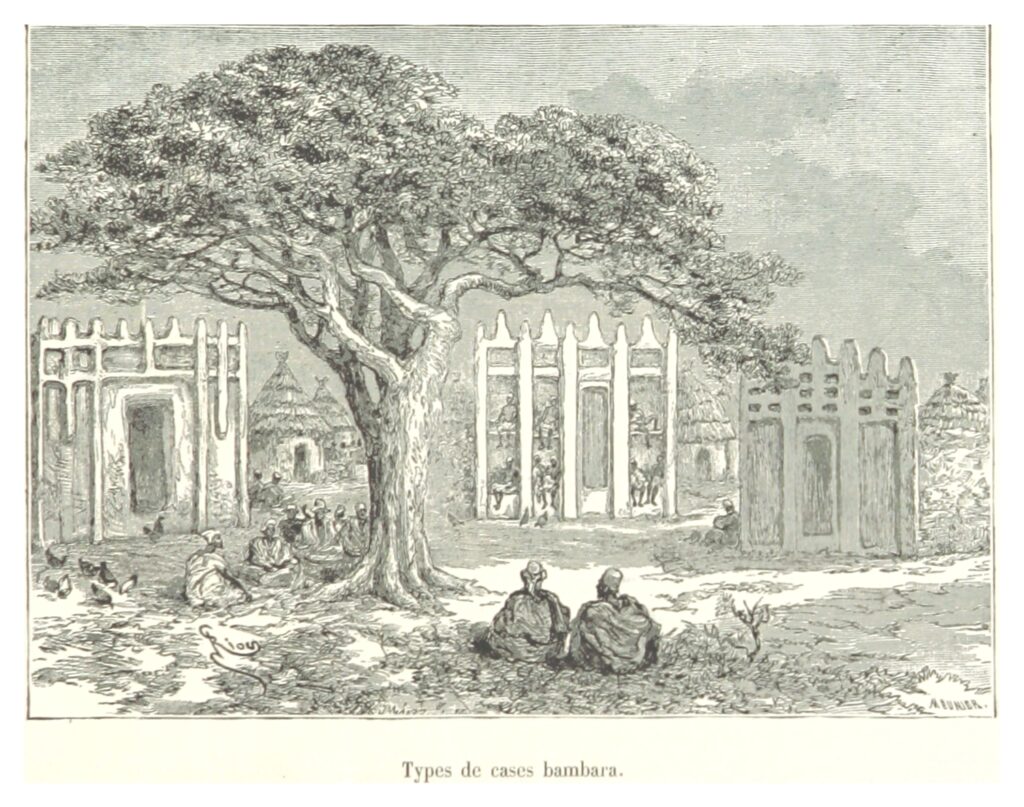 A Bambara village.