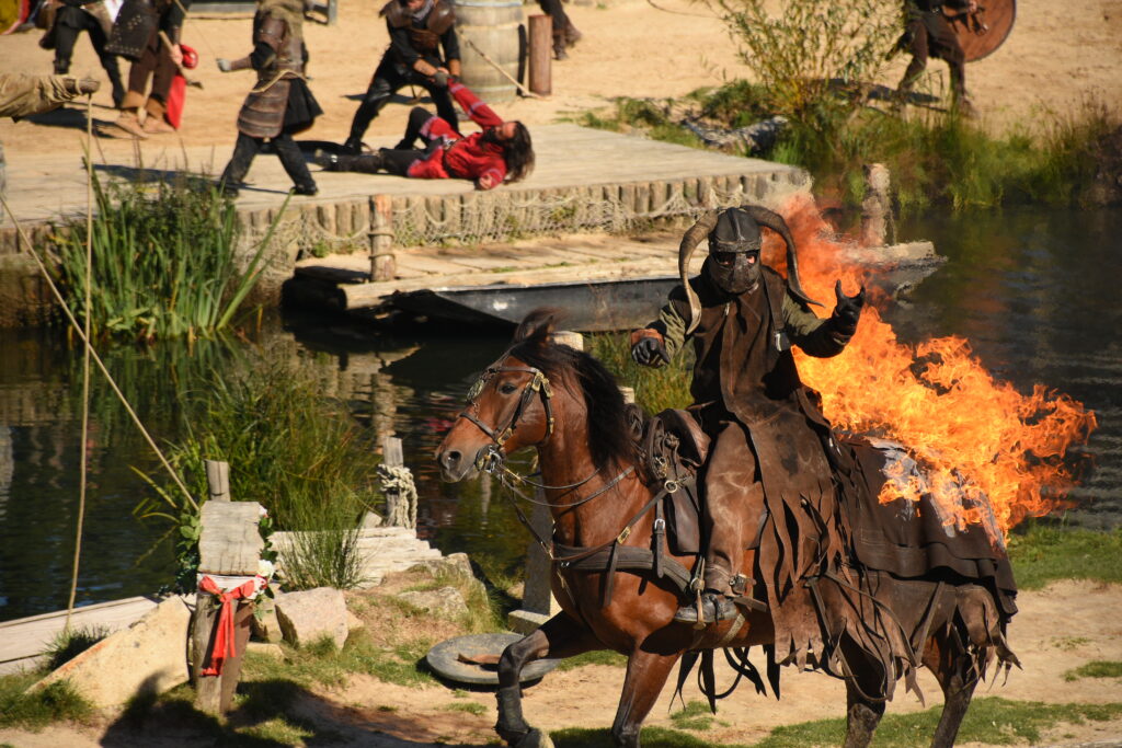 Vikings 29 - Horse Riding Viking on Fire