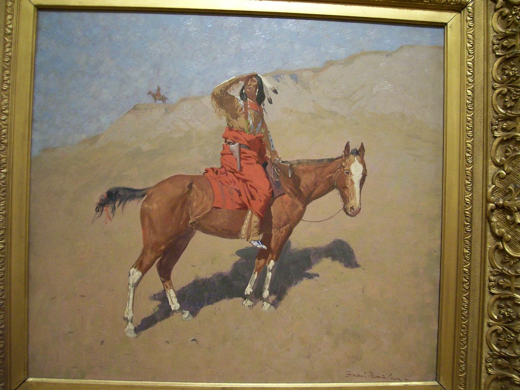 Native American on Horse Painting