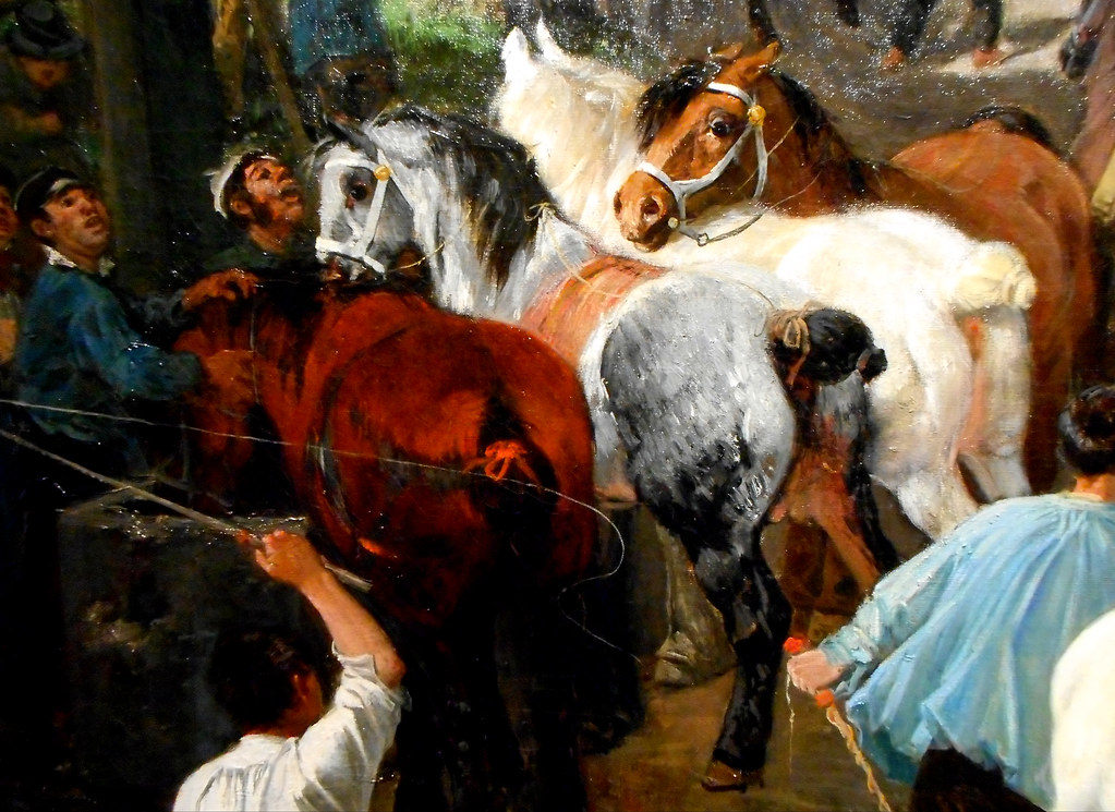 Horse Market Painting