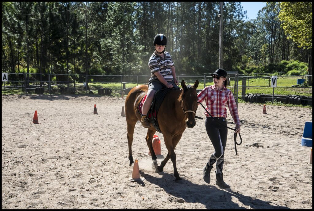 Horse riding training
