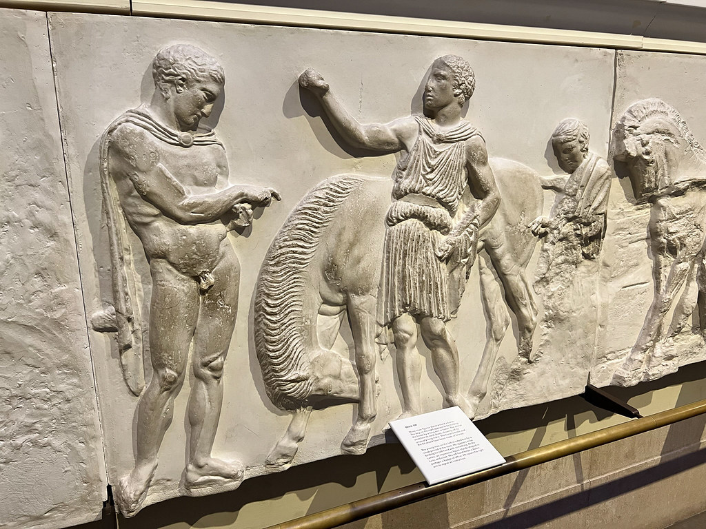 Ancient Greek horse trading stone