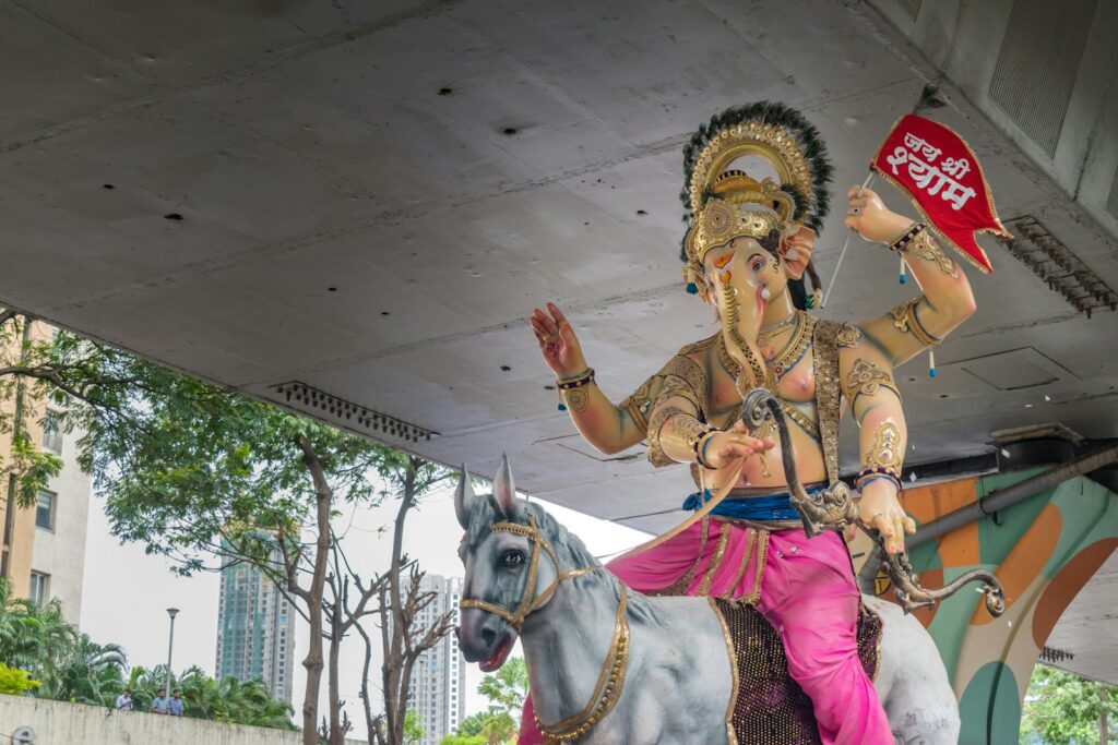 A statue of a person riding a horse