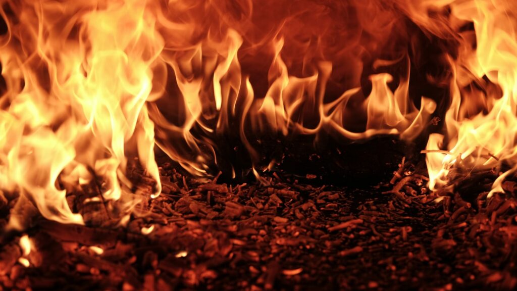 red flame