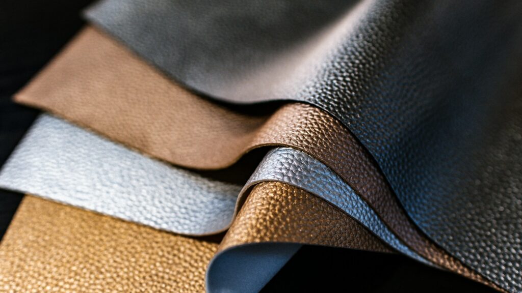 selective-focus of photography of assorted color of leather