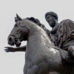 Equestrian statue of marcus aurelius, rome.