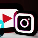 a group of different types of social media logos