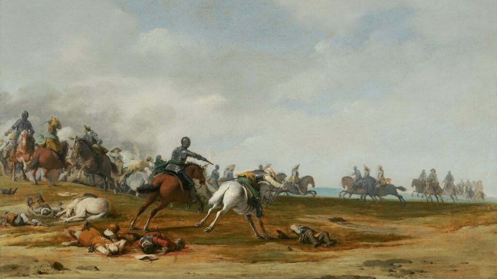 the picture of warrior and horse