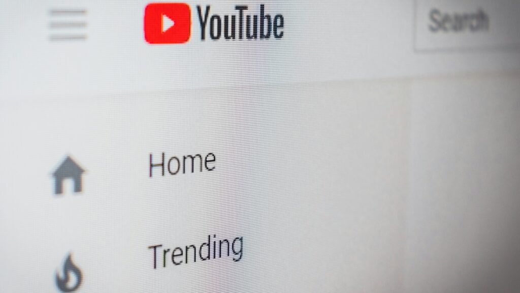 Youtube application screengrab
