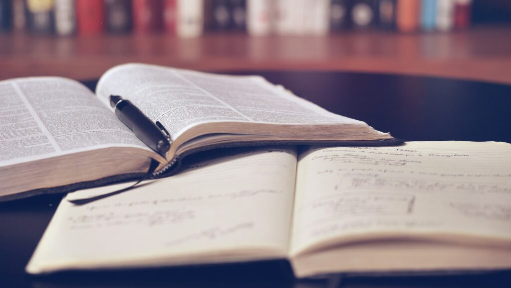 opened book